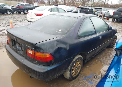 1995 Honda Civic Ex from USA, damaged, VIN 1HGEJ1124SL018416